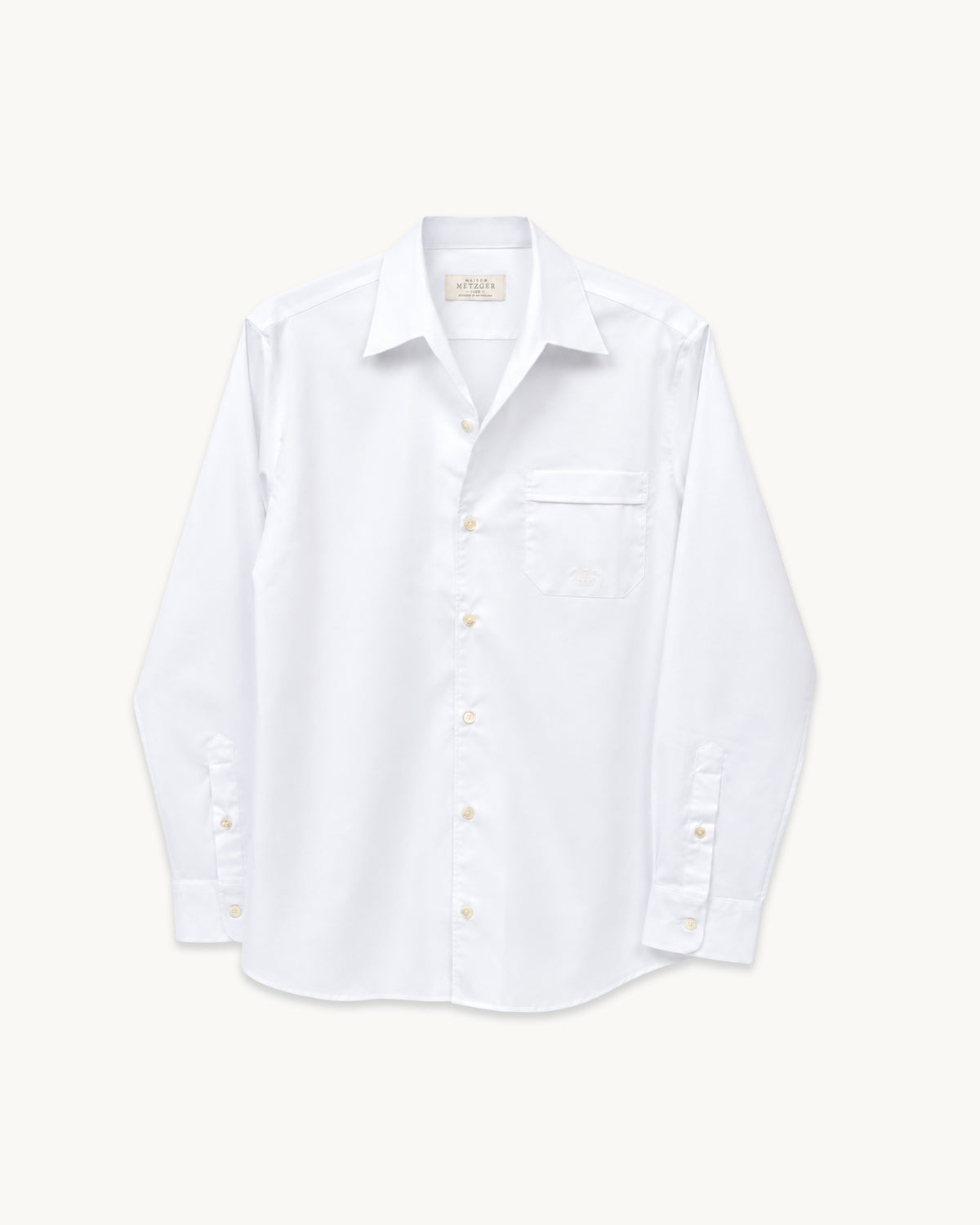 M1 – Weisses Retro-Hemd, limitierte Edition