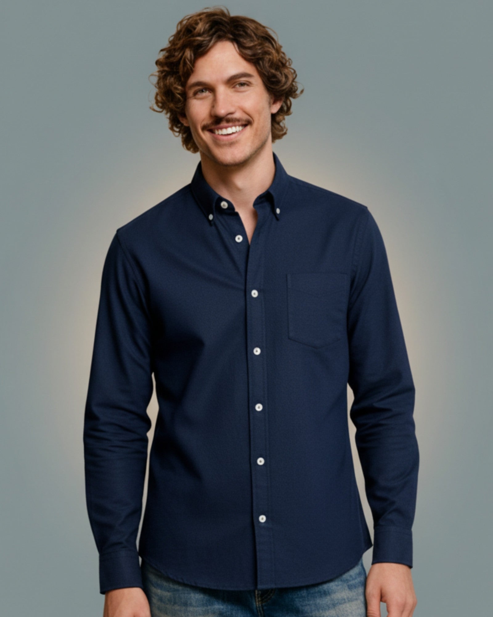 M2 - Flanell Marineblau